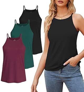 トップス CLANE HALTER HIGH NECK CAMISOLE TOPS Long Lace High-Neck Cami | Aeropostale